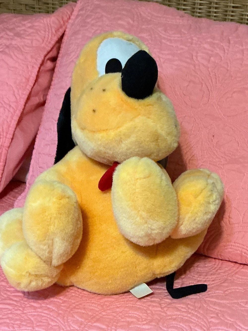 Disney Pluto Plush/Stuffed Animal 1980-1990s Walt Disney Parks 15”